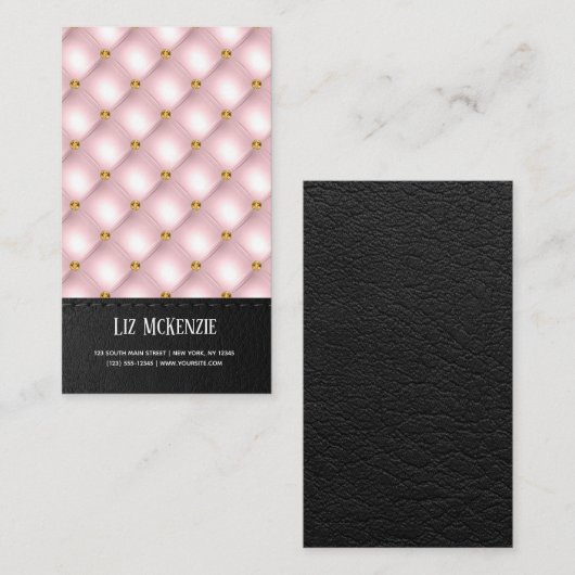 ラグジュアリーなタフテッドテクスチャ 名刺 (正面/裏面)