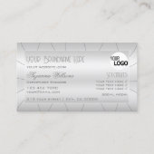 ラグジュアリーなダイヤモンドとロゴ付きラグジュアリーなラグジュアリー 名刺 (裏面)