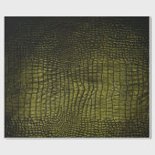 ラグジュアリーなダークワニの質感 ラッピングペーパー (フラット)