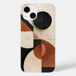 ラグジュアリーなニュートラル幾何学デザイン Case-Mate iPhone 14ケース