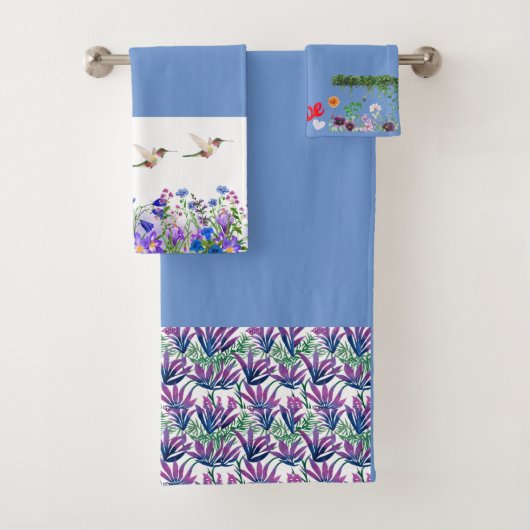 ラグジュアリーなバスルームのタオル集Zazzle バスタオルセット (インサイチュ)