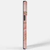 ラグジュアリーなピンクの白い大理石 Case-Mate iPhoneケース (裏面 / 右)