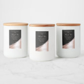 ラグジュアリーなブラックバラ金ゴールドデコールサンキューラベル フードラベル (ボトル)