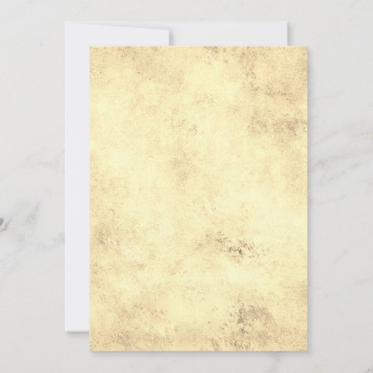 ラグジュアリーなブルーと金ゴールド流れ結婚インク 招待状 (裏面)