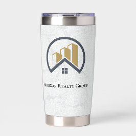 ラグジュアリーなメタリック実在金ゴールド不動産ボトル 保温保冷タンブラー