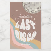 ラグジュアリーなラストディスコレトロ70年代グルービーバチェロレッテ ワインラベル (シングルラベル)