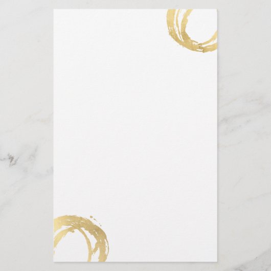 ラグジュアリーな偽のゴールドペイントサークルデザイナーロゴ チラシ (裏面)