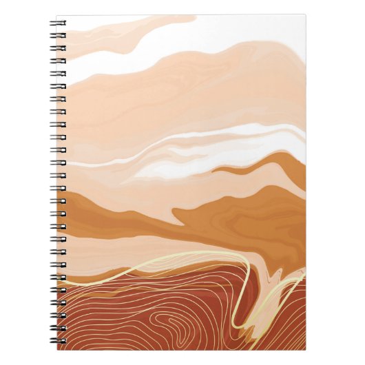 ラグジュアリーな大理石テクスチャの背景デザイン。液腫 ノートブック (正面)