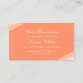 ラグジュアリーな桃の色とダイヤきらめくモンド 名刺 (裏面)