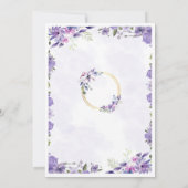 ラグジュアリーな結婚式のための上質なステーショナリー 招待状 (裏面)