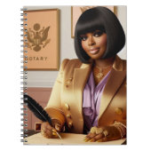 ラグジュアリーな証人スタンプをテーマにしたスパイラルノート ノートブック (正面)