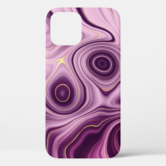 ラグジュアリーな輝き ライトパープルのカラフル抽象パターン Case-Mate iPhoneケース (裏面)