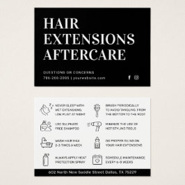 ラグジュアリーな黒のクラシックなヘアアフターケアガイド