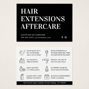 ラグジュアリーな黒のクラシックなヘアアフターケアガイド