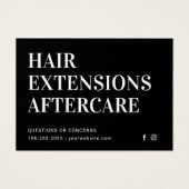 ラグジュアリーな黒のクラシックなヘアアフターケアガイド (正面)