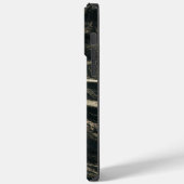ラグジュアリーな黒大理石クール Case-Mate iPhoneケース (裏面 / 左)