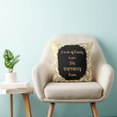 ラグジュアリーな50歳の誕生日デザイン クッション (椅子)