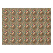 ラグジュアリーに潜む – ゴシック様式の中間パターン テーブルクロス (正面(横))