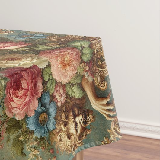 ラグジュアリーに潜む – ゴシック様式の大パターン テーブルクロス (インサイチュ)