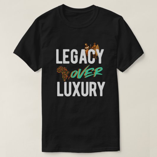 ラグジュアリーよりレガシー | Tシャツ (デザイン正面)