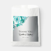 ラグジュアリーアクアバラオンシルバーエレガント フェイバーバッグ (正面)