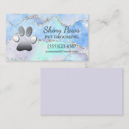 ラグジュアリーアゲートグリッタードッグポーペットグルーミング 名刺