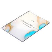 ラグジュアリーアゲート大理石シグネチャースクリプト ノートブック (左側)