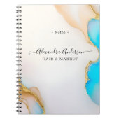 ラグジュアリーアゲート大理石シグネチャースクリプト ノートブック (正面)