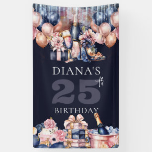 ラグジュアリーアニー誕生日 パーソナライズされた 横断幕