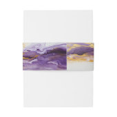 ラグジュアリーアメジストパープル&金ゴールド結婚ズ 招待状ベリーバンド (裏面例)