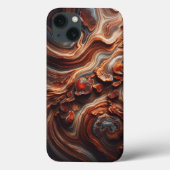 ラグジュアリーアーストーンアゲートフォンケース - 抽象的な地質 Case-Mate iPhoneケース (裏面)