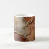 | ラグジュアリーアース&金ゴールドマグ – スタイルでsip! コーヒーマグカップ (中央)