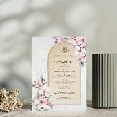 ラグジュアリーイスラム結婚式招待状ウィズビスミッラ 招待状