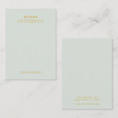 ラグジュアリーイヤリングホルダーソフトニュートラル(金ゴールドフォント) 名刺 (正面/裏面)