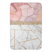 ラグジュアリーインテリアマーブルストーングリッター バスマット (正面縦)