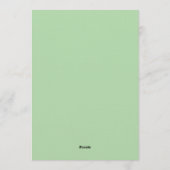 「ラグジュアリーウェディング招待状テンプレート」 招待状 (裏面)