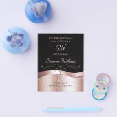 ラグジュアリーウェーバラ金ゴールドデコールブラックモノグラムフライヤー チラシ (シングル)