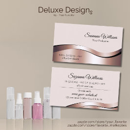 ラグジュアリーウェーブバラ金ゴールドデコールデラックスアイキャッチャー 名刺