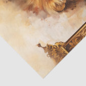 ラグジュアリーウォーターカラーライオンポートレートとフレ華美ーム 薄葉紙 (詳細)