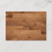 ラグジュアリーウッドディナーフードプレートデザインシェフケータリング 名刺 (裏面)