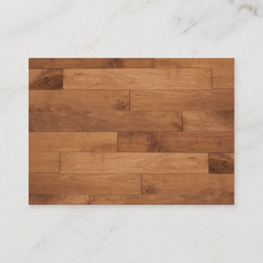 ラグジュアリーウッドディナーフードプレートデザインシェフケータリング 名刺 (裏面)