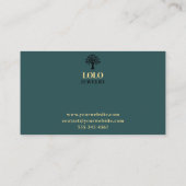 ラグジュアリーエメラルドグリーンジュエリー 名刺 (裏面)
