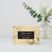 ラグジュアリーエレガントと大理石ブラックと金ゴールド 紹介カード (スタンド正面)