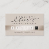 ラグジュアリーエレガントなシャンパンロイヤリティラブリワード ロイヤリティカード (正面)