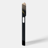 ラグジュアリーエレガントなブラックベージュ金ゴールドプロフェッショナル Case-Mate iPhoneケース (裏面 / 右)