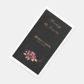 ラグジュアリーエレガントなブラック金ゴールドブルゴーニュ水彩 (コーナー)