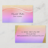 ラグジュアリーエレガントな光り輝きグラデーション 名刺 (正面/裏面)