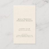 ラグジュアリーエレガントな馬術ヴィンテージ馬 名刺 (裏面)