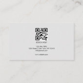 ラグジュアリーエレガントアモダンートウォーターカラー 名刺 (裏面)