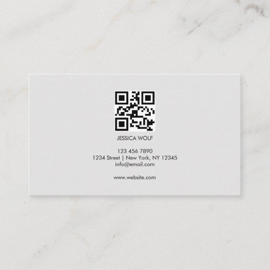 ラグジュアリーエレガントアモダンートウォーターカラー 名刺 (裏面)